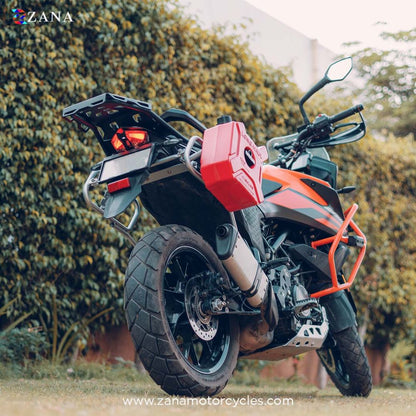 KTM ADV 250/390/390 X - Silver Saddle Stay with Jerry Can Mounting by ZANA - ZI-8124