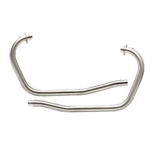 Silver Stallion-Bend Pipes (Silver) For Royal Enfield Classic 650 (Cruiser)