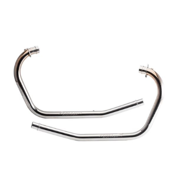 Silver Stallion-Bend Pipes (Silver) For Super Meteor