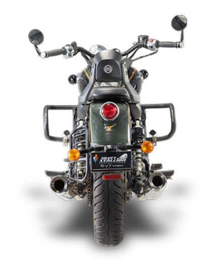 Silver Stallion Exhaust For Royal Enfield Super Meteor 650-Twin-Silver