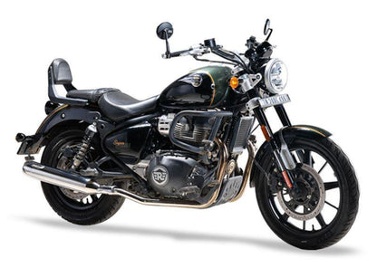 Silver Stallion Exhaust For Royal Enfield Super Meteor 650-Twin-Silver