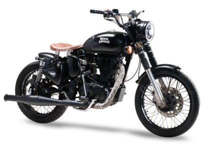 Silver Stallion-Exhaust (Silver) For Royal Enfield - Sturdy ( Uce ) Classic Thunderbird