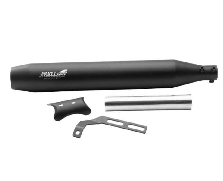 Silver Stallion-Performance Exhaust (Black-Matte) For BSA Goldstar 650-Ranger