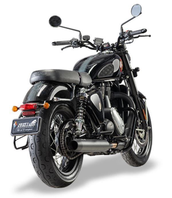 Silver Stallion-Performance Exhaust (Brushed) For BSA Goldstar 650-Ranger