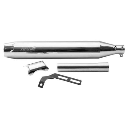Silver Stallion-Performance Exhaust (Silver) For BSA Goldstar 650-Ranger