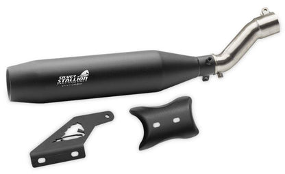 Silver Stallion Performance Exhaust for Triumph Speed 400 -Matte Black
