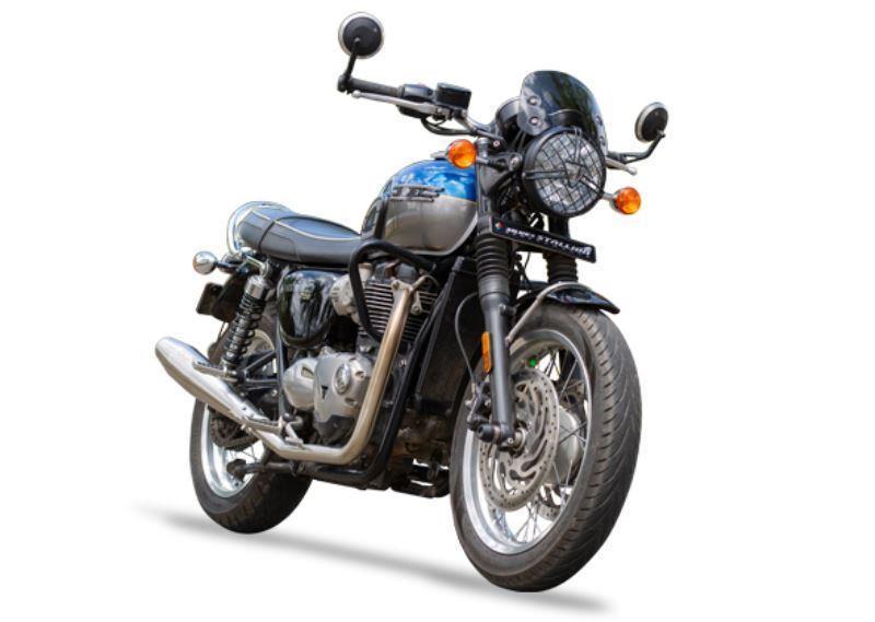 Silver Stallion-Full System For Triumph Bonne T120 | (1200)-Silver
