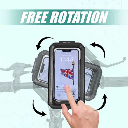 Simtac-Mobile Holder Waterproof Wireless Charger With USB C For Bikes/ Scooters (MHWPWC-15C)