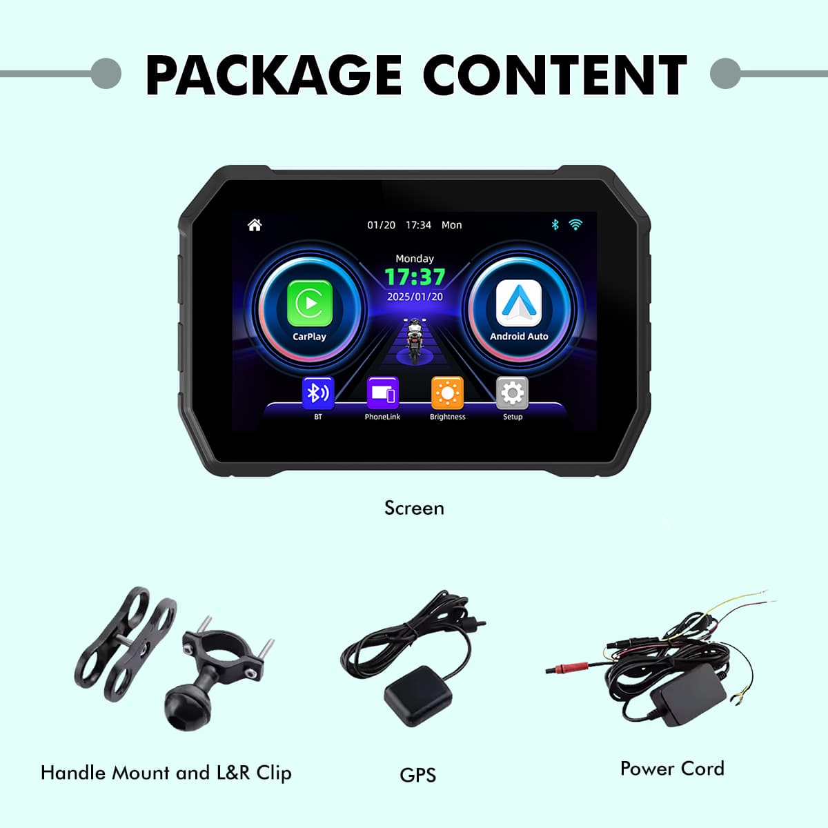 Simtac Motorcycle 5 Navigation System-M4