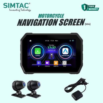 Simtac Motorcycle 5 Navigation System With DVR-M4D