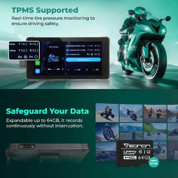 Simtac Motorcycle Navigation System-M10DT