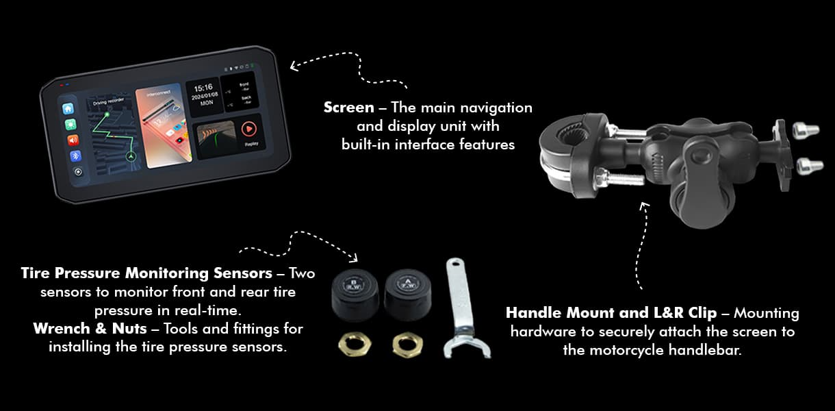 Simtac Motorcycle Navigation System-M6DT