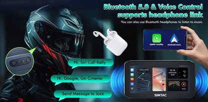 Simtac Motorcycle Navigation System-M6DT