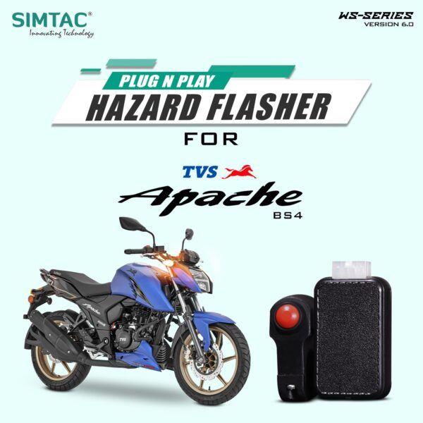 Simtac Plug N Play Hazard Flasher with Switch For Apach – Version 6.0