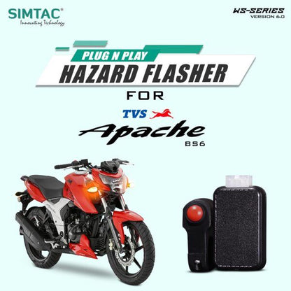 Simtac Plug N Play Hazard Flasher with Switch For Apache – Version 6.0 (4VB6-WS6)