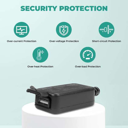 Simtac Rapidride Quick Charger 3.0 With Universal Fitment For Bikes &amp; Scooters - UAC3-SL6