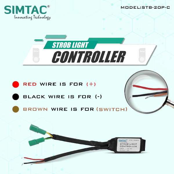 Simtac Strobe Lights Kit - For Bikes - STB