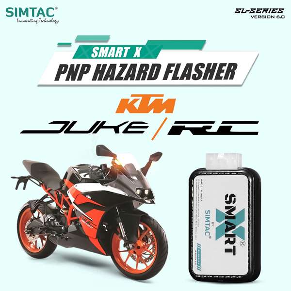 Simtac-Switchless Smart-X Hazard Flasher For KTM Rc & Duke (BK20-SL6)