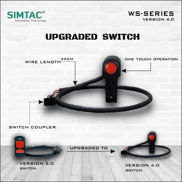 Simtac-Universal Multi Mode Hazard Flasher Indicator Blinker With Control Switch (UV-WS4)