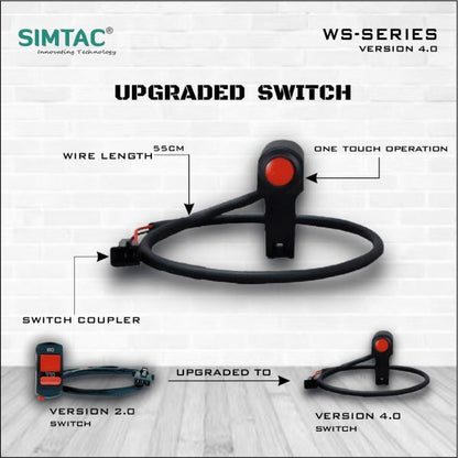 Simtac-Universal Multi Mode Hazard Flasher Indicator Blinker With Control Switch (UV-WS4)