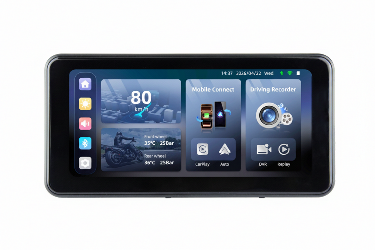 Simtac 6.0 inch IPS Motorcycle DVR and Navigation Screen - M10-PRO