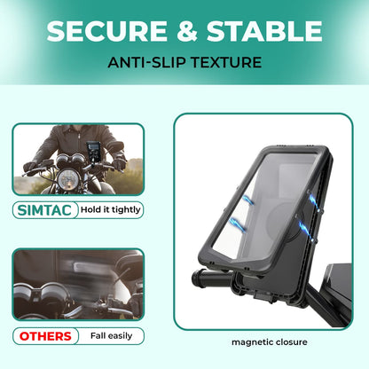 Simtac Maglock waterproof mobile holder with vibration damper (MHWPML-PRO)