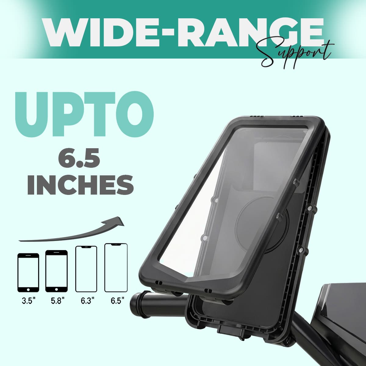 Simtac Maglock waterproof mobile holder with vibration damper (MHWPML-PRO)