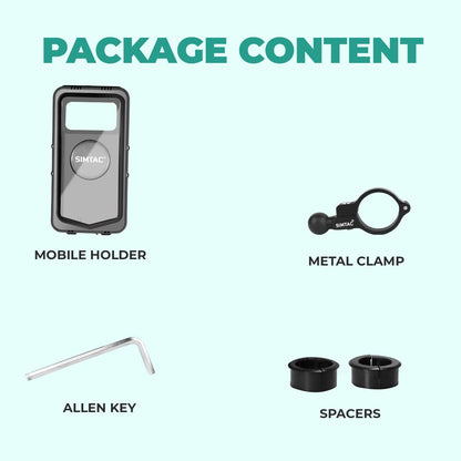 Simtac Maglock waterproof mobile holder with vibration damper (MHWPML-PRO)