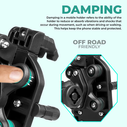 Simtac Octo Grip Pro Mobile Holder with Vibration Damper (MH03-PRO)