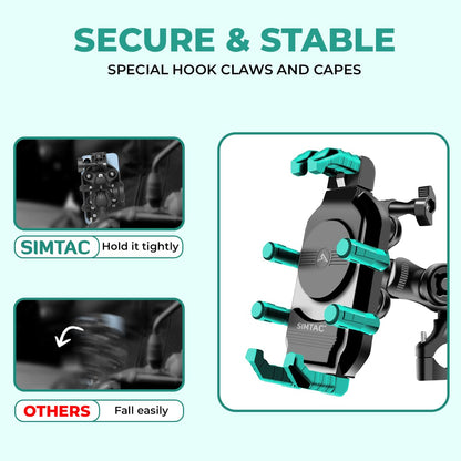 Simtac Octo Grip Pro Mobile Holder with Vibration Damper (MH03-PRO)