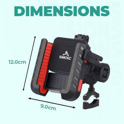 Simtac Quick Lock Jaw Grip Pro+ Mobile Holder with Charger & Vibration Damper (JQLC2-PRO)
