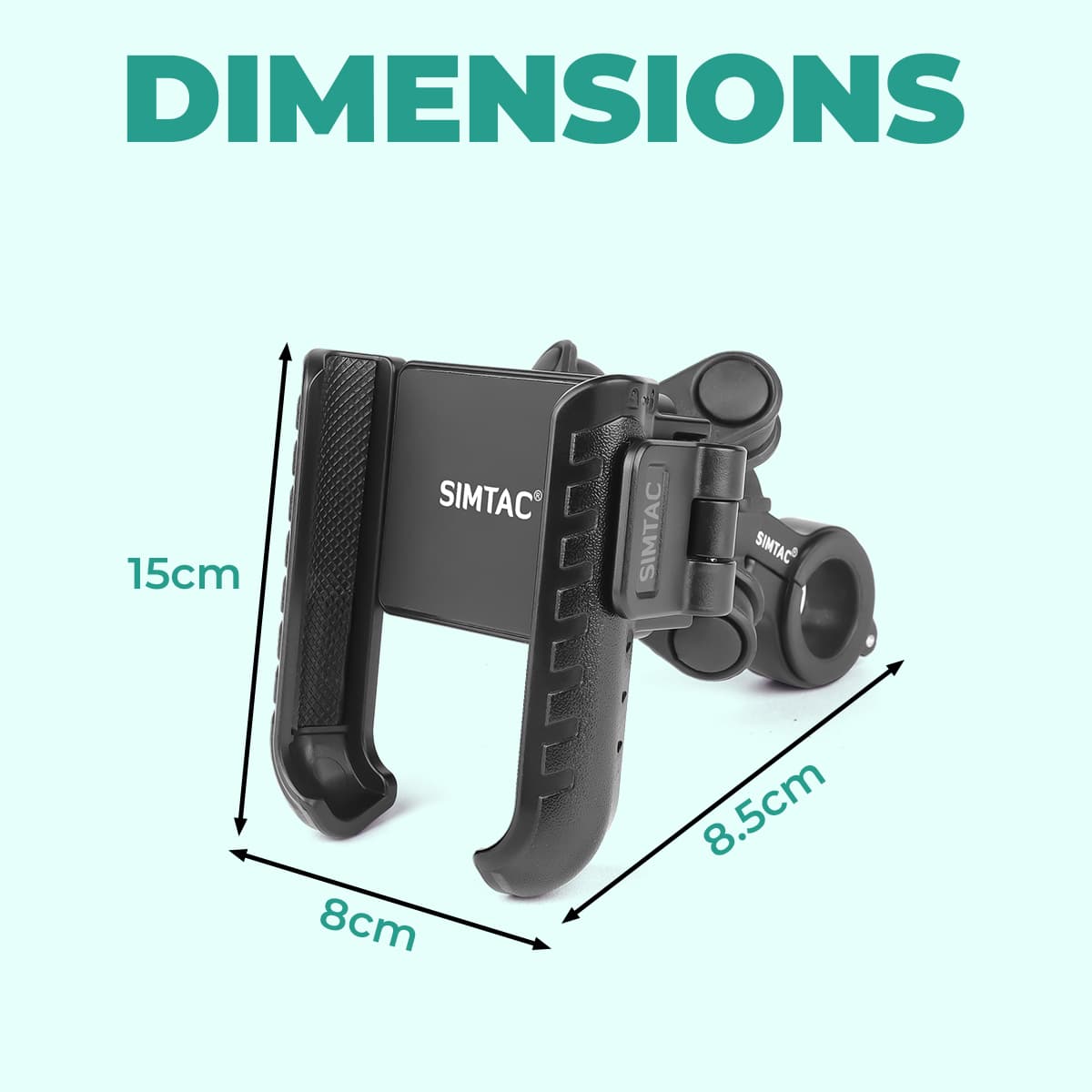 Simtac Quick Lock Jaw Grip Pro Mobile Holder with Vibration Damper (JQL1-PRO)