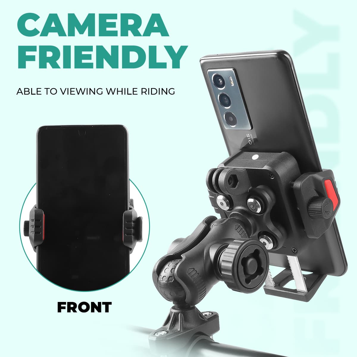 Simtac Quick Lock Super Grip Pro+ Mobile Holder with Charging & Vibration Damper (SQL2-WC-PRO)