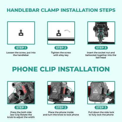 Simtac Quick Lock Super Grip Pro+ Mobile Holder with Vibration Damper (SQL2-PRO)