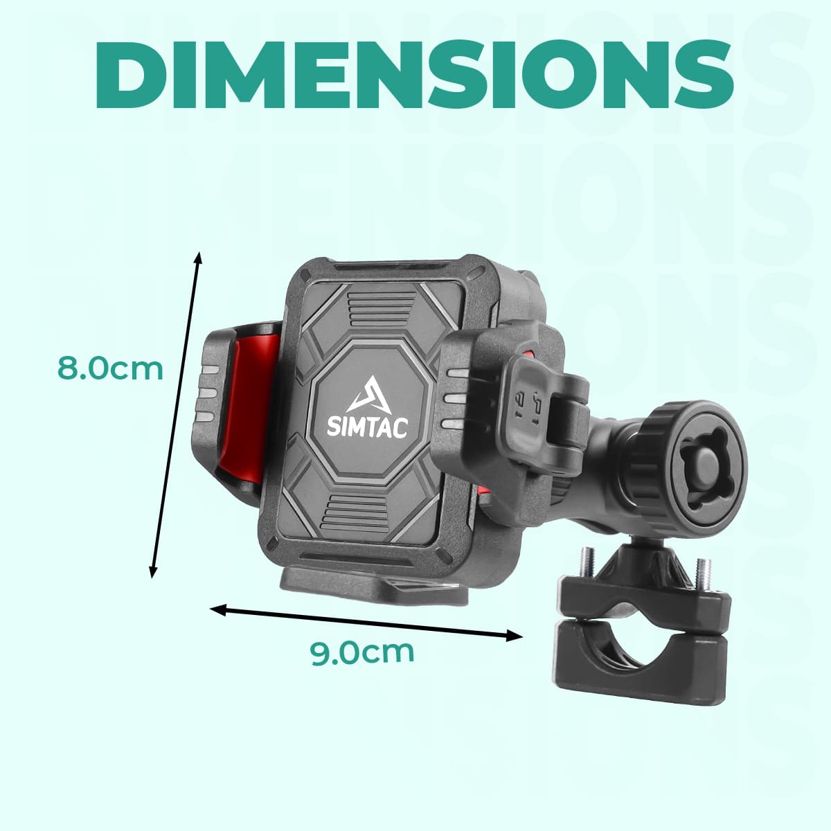 Simtac Quick Lock Super Grip Pro+ Mobile Holder with Vibration Damper (SQL2-PRO)
