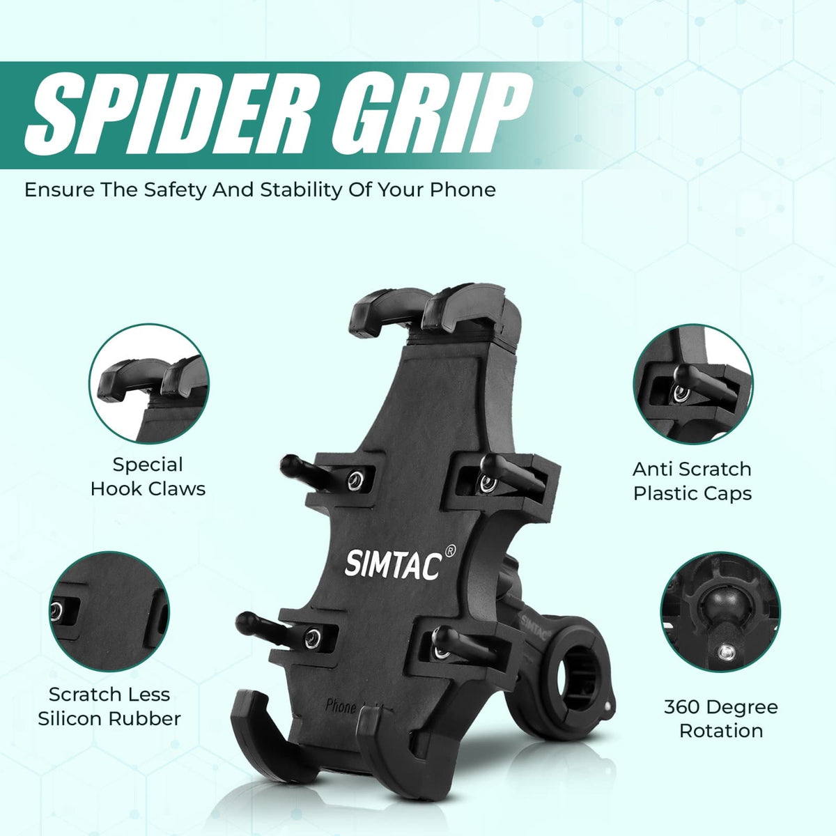Simtac Spider Grip Mobile Holder (MH02)