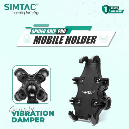 Simtac Spider Grip Pro Mobile Holder with Vibration Damper (MH02-PRO)