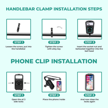 Simtac Splash Guard X Waterproof Mobile Holder with Vibration Damper (MHWP-PRO)