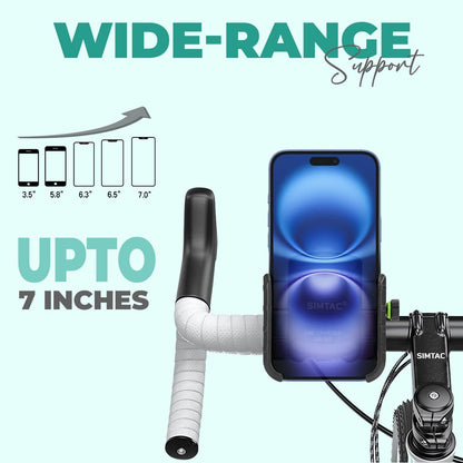 Simtac Super Grip Pro Mobile Holder with USB-A charger & Vibration Damper (MHC3-PRO)