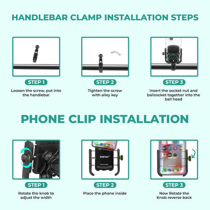 Simtac Super Grip Pro Mobile Holder with Vibration Damper (MH01-PRO)