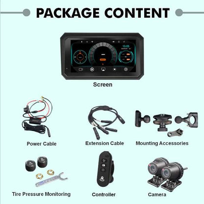 Simtac M8DT Detachable Motorcycle Navigation Screen 6.0 Inch IPS Screen