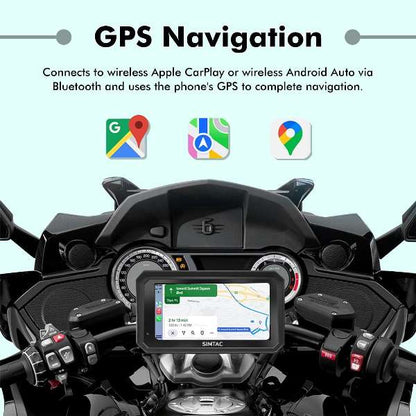 Simtac M8DT Detachable Motorcycle Navigation Screen 6.0 Inch IPS Screen