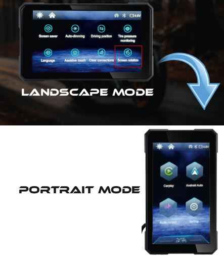 Simtac M3 Detachable Navigation Screen for Motorcycles