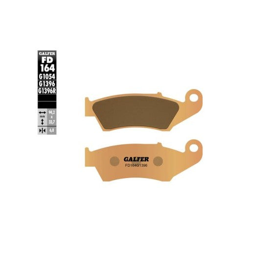 Sintered Brake Pads - Galfer FD164G1396