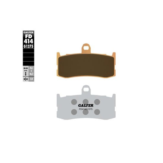 Sintered Brake Pads - Galfer FD414G1375