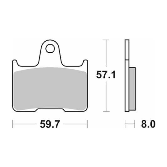 Sintered Brake Pads - SBS 715LS