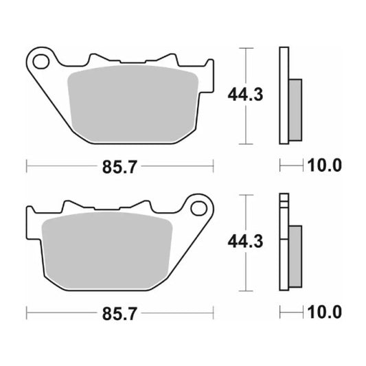 Sintered Brake Pads - SBS 808H.LS