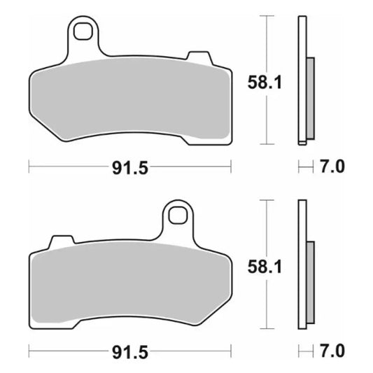 Sintered Brake Pads - SBS 830H.HS