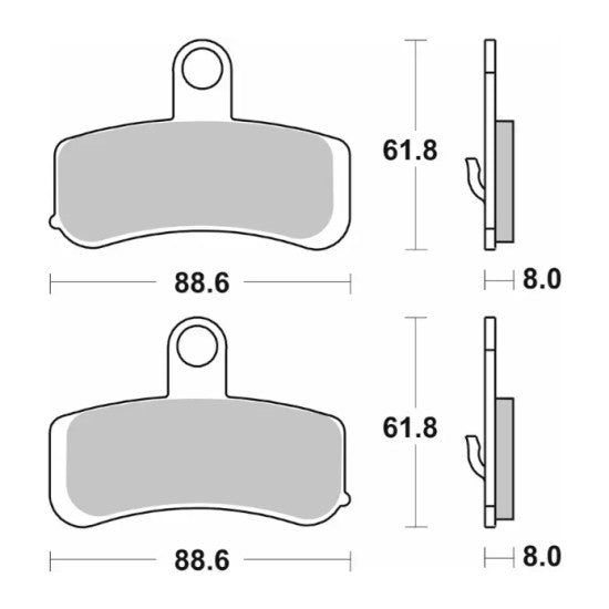 Sintered Brake Pads - SBS 853H.HS