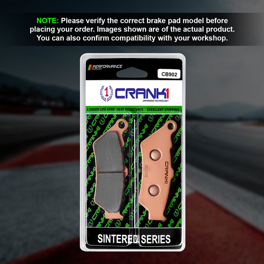 Sintered Brake Pads For Royal Enfield Bear 650 (2024 Onwards) - Front - CB902 - 1 Set - CRANK1